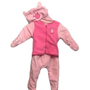 Disney Winnie The Pooh Piglet Baby Snowsuit Size 12 Months